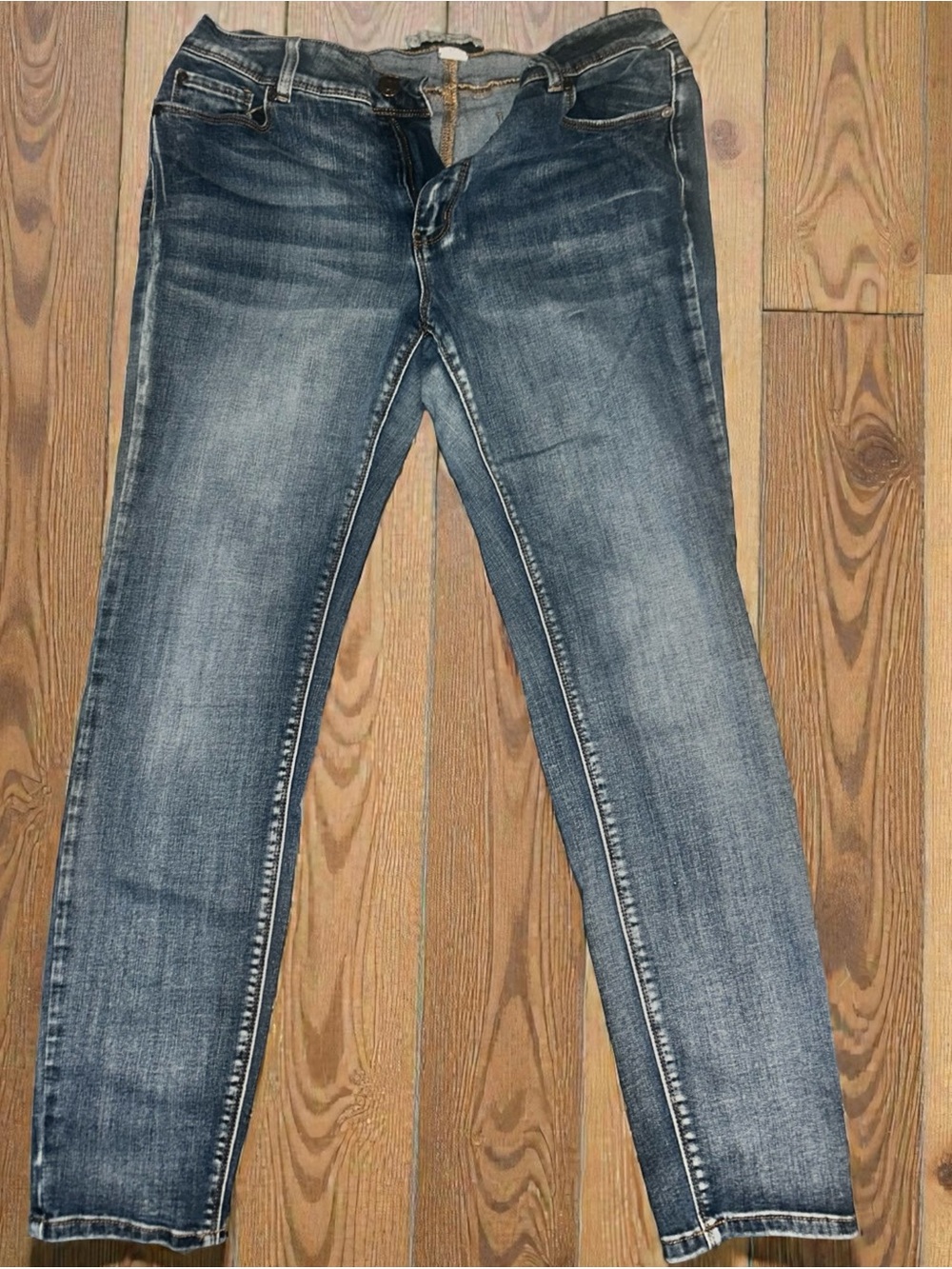 Cato Denim Everyday Skinny Jeans in Washed Blue